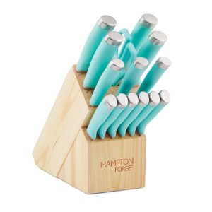 Epicure True Aqua 15 Piece Cutlery Block Set