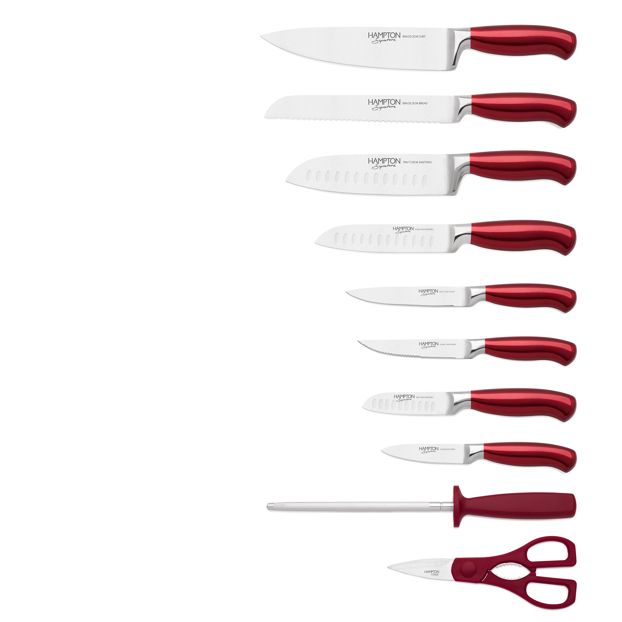 Argentum Red 14 Piece Cutlery Block Set - Image 2