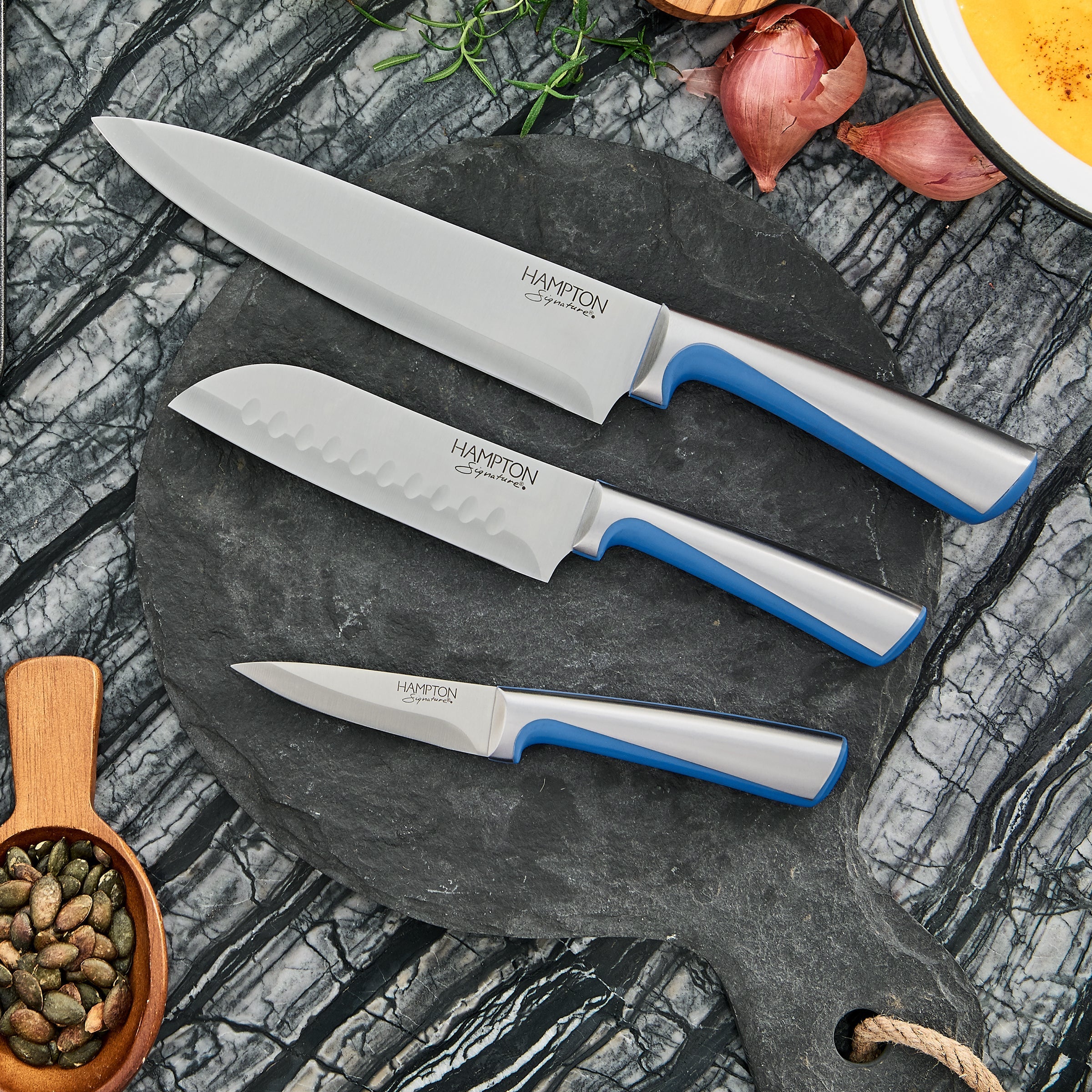 Orion Blue 14 Piece Cutlery Block Set - Image 6