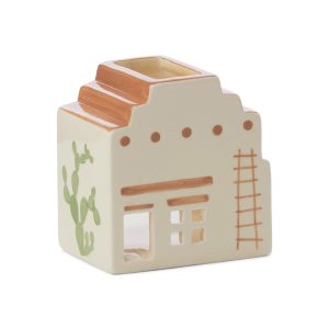 Incense House with Tea Light + 20 Cones. Santa Fe Adobe