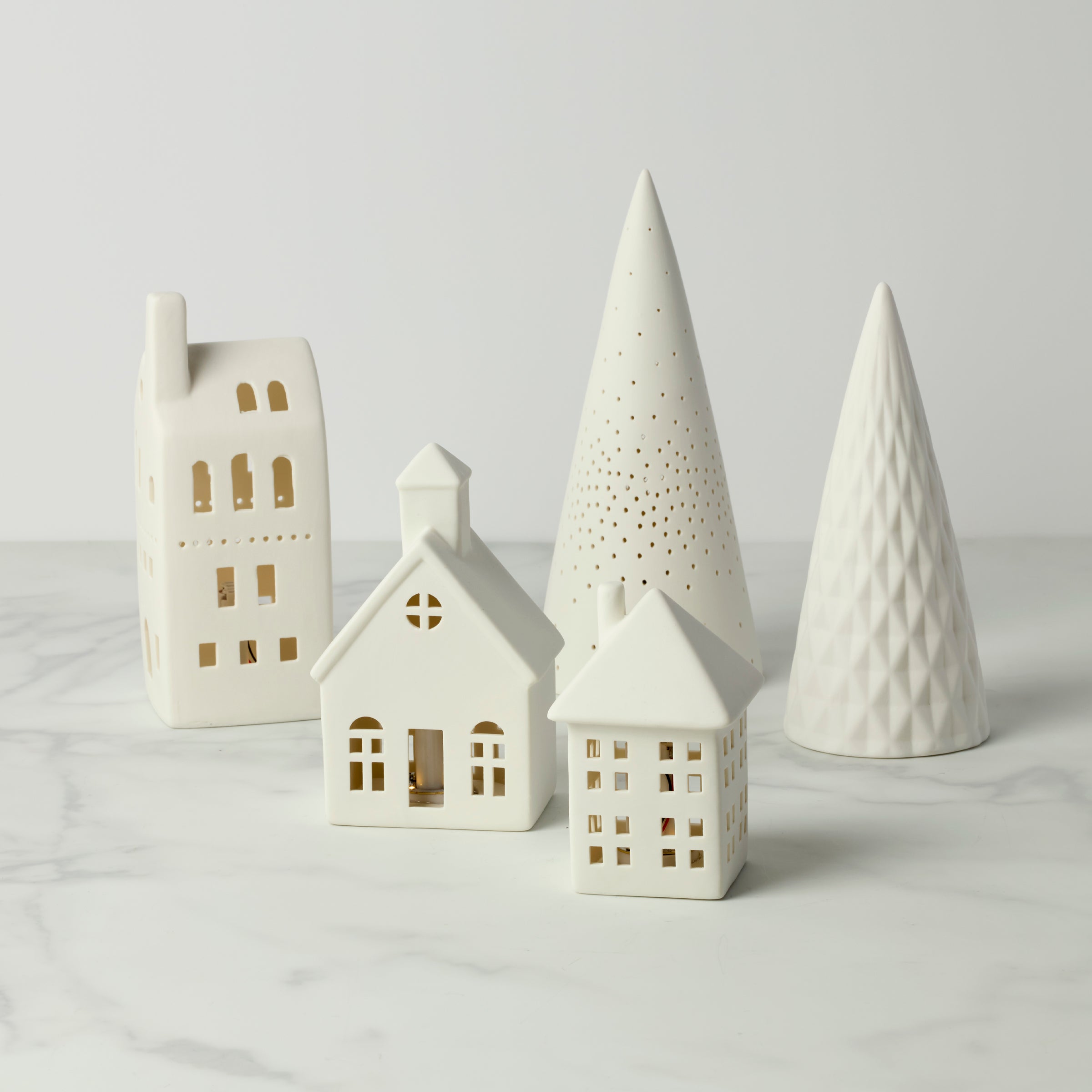 Illuminated Modern Village 5-Piece Set - Image 2