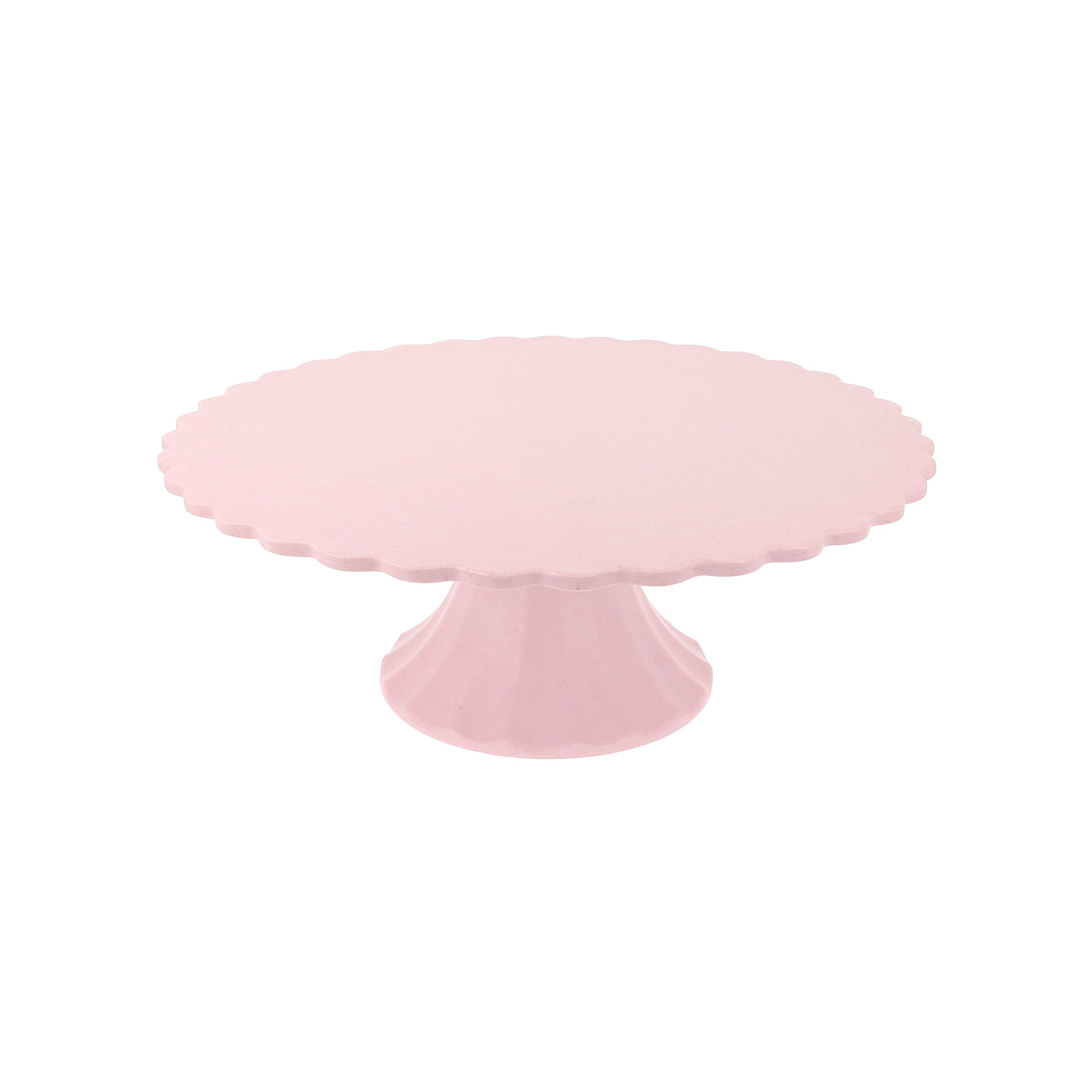 Medium Reusable Bamboo Cake Stand. Pink