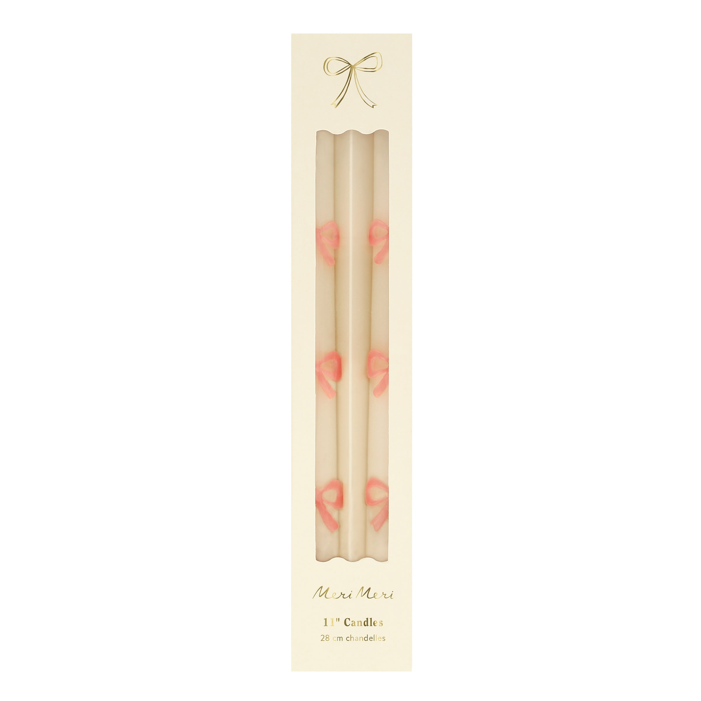 Pink Bow Taper Candles - Image 6