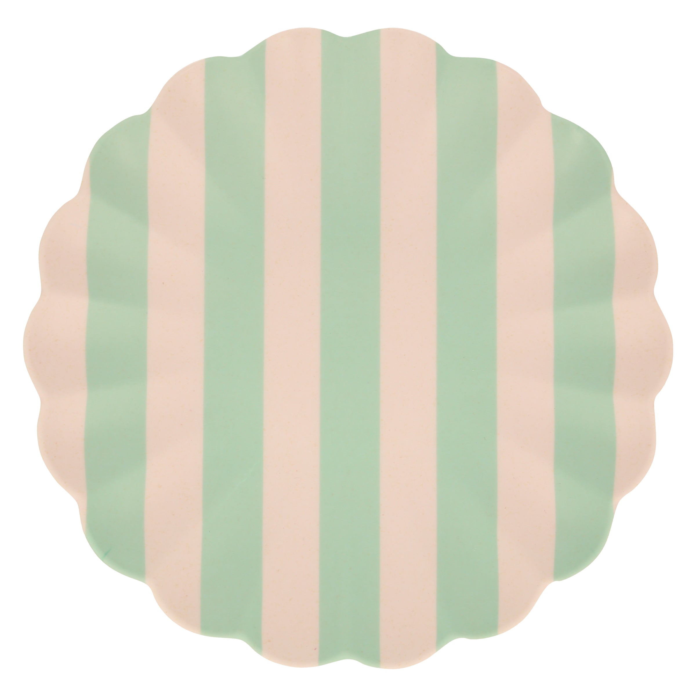 Stripy Reusable Bamboo Large Plates. Set of 6 - Image 4