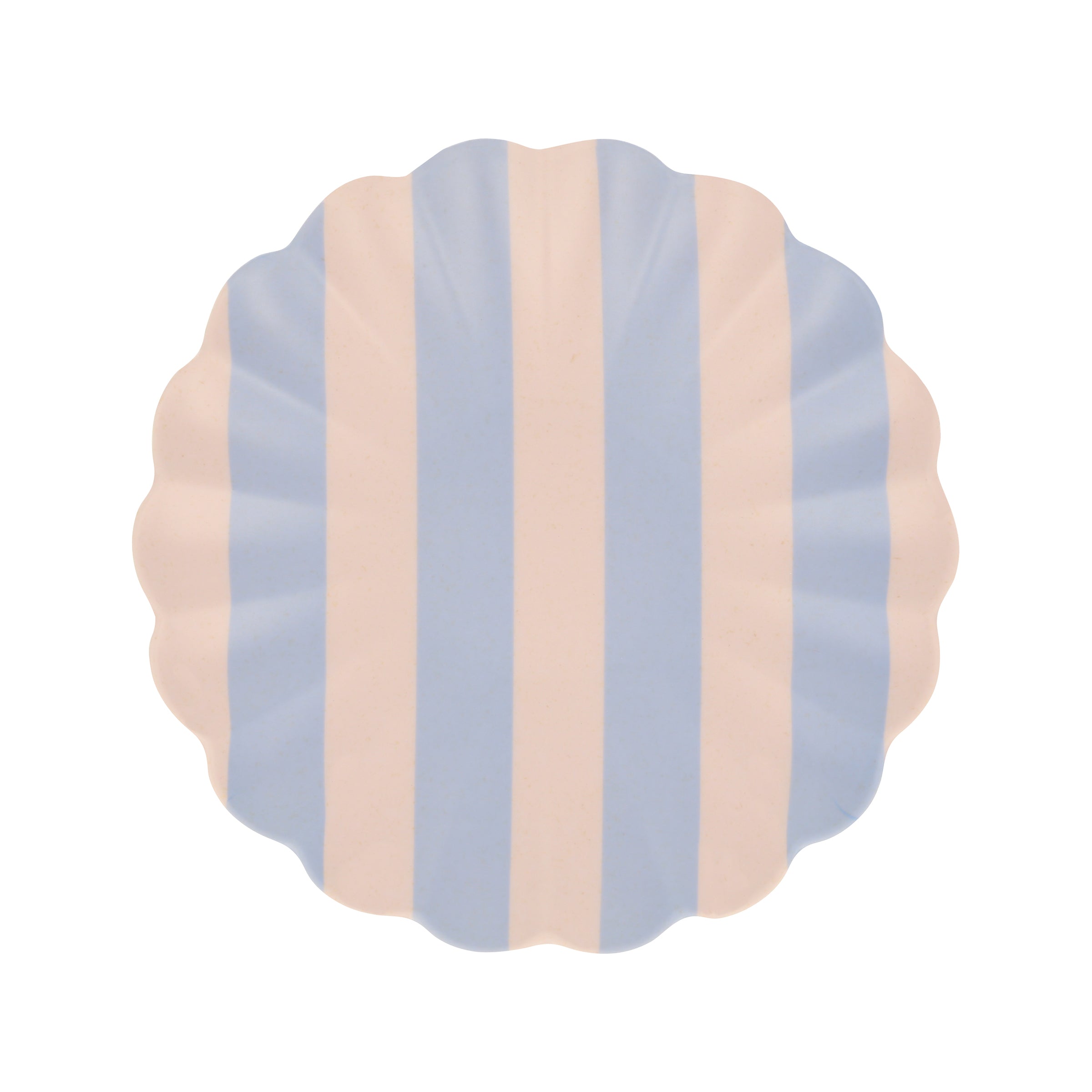 Stripy Reusable Bamboo Small Plates. Set of 6 - Image 3