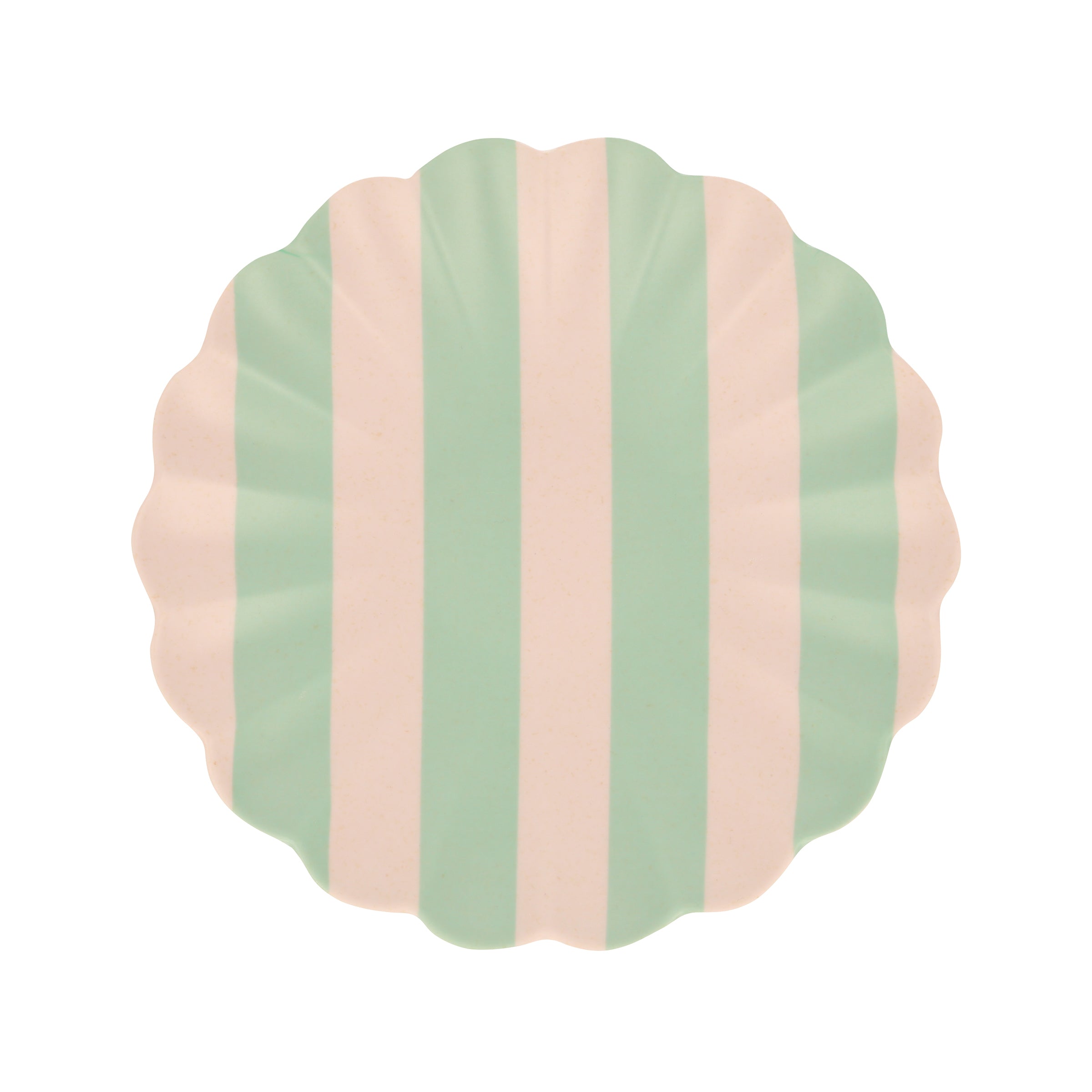Stripy Reusable Bamboo Small Plates. Set of 6 - Image 4