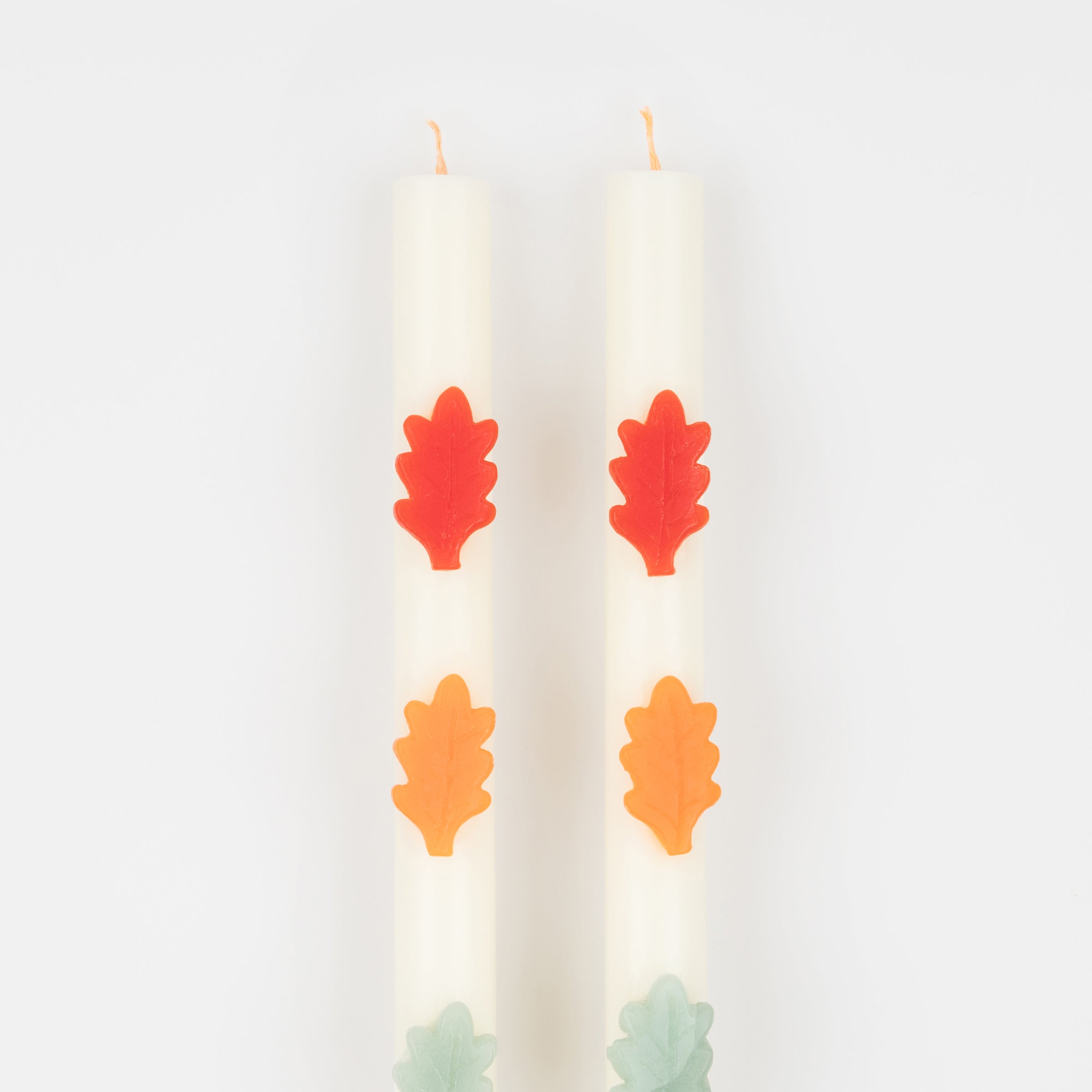 Leaf Table Candles. Set of 2 - Image 2