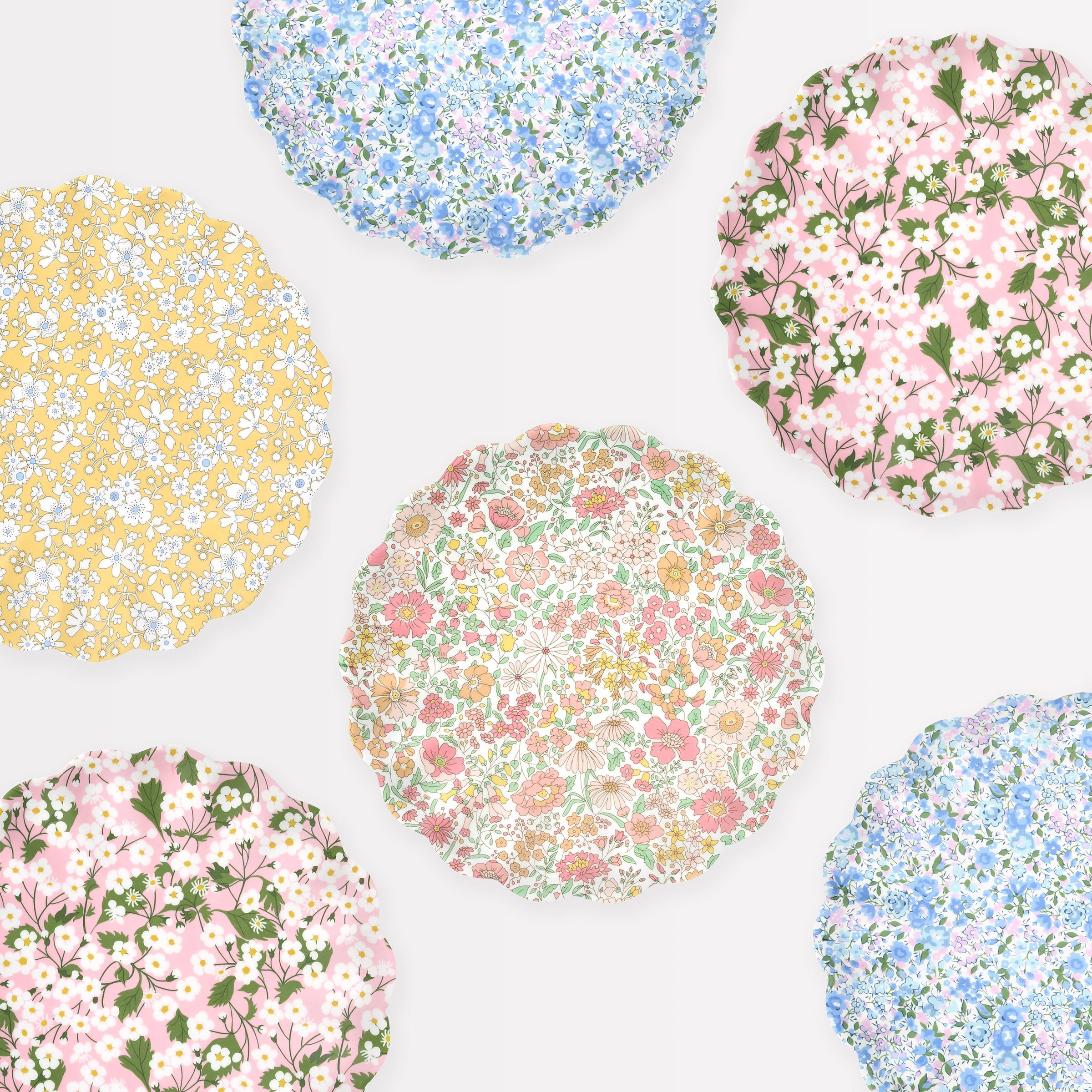 Meri Meri x Liberty Mixed Small Melamine Plates. Set of 4 - Image 6