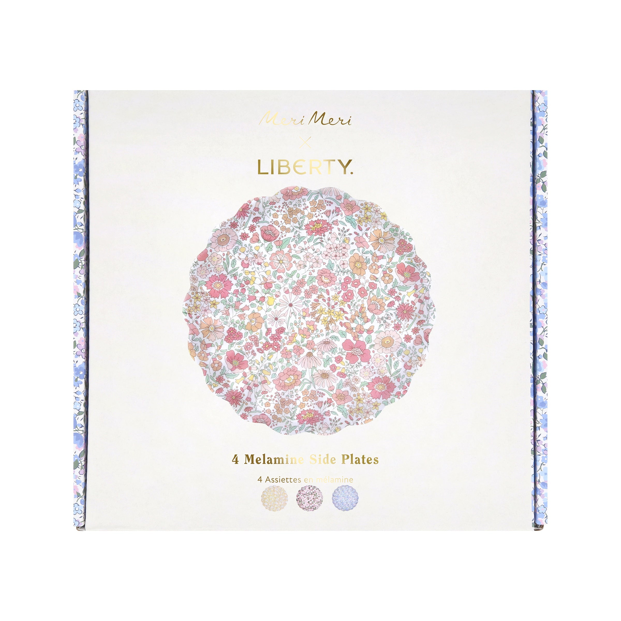 Meri Meri x Liberty Mixed Small Melamine Plates. Set of 4 - Image 9
