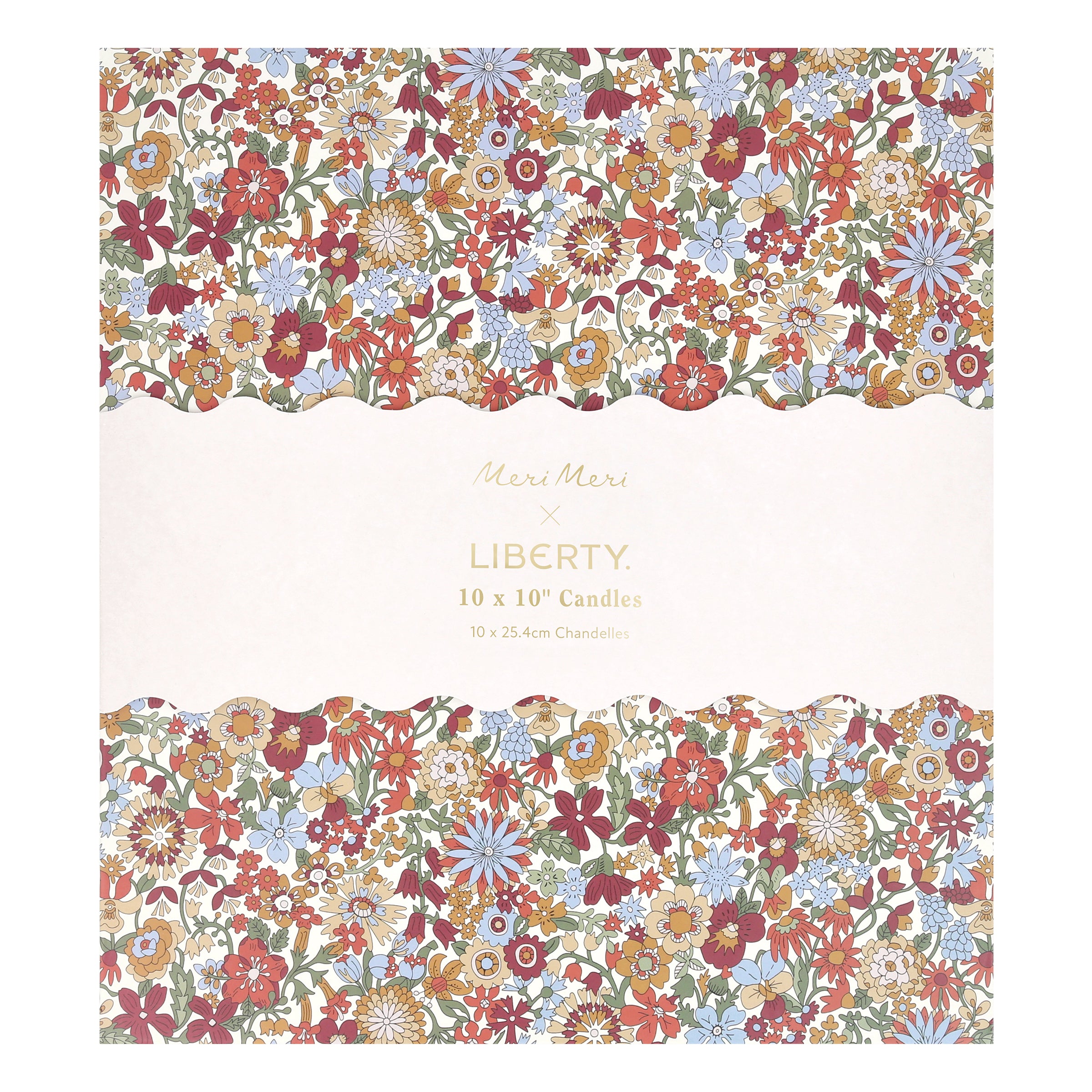 Meri Meri x Liberty Fall Candle Gift Box. Pack of 10 - Image 4