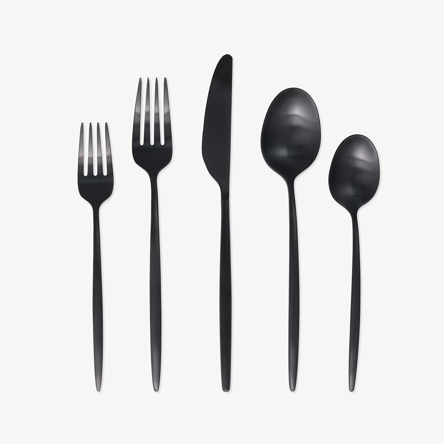 Gaze Black Satin 20 Piece Flatware Set - Image 3