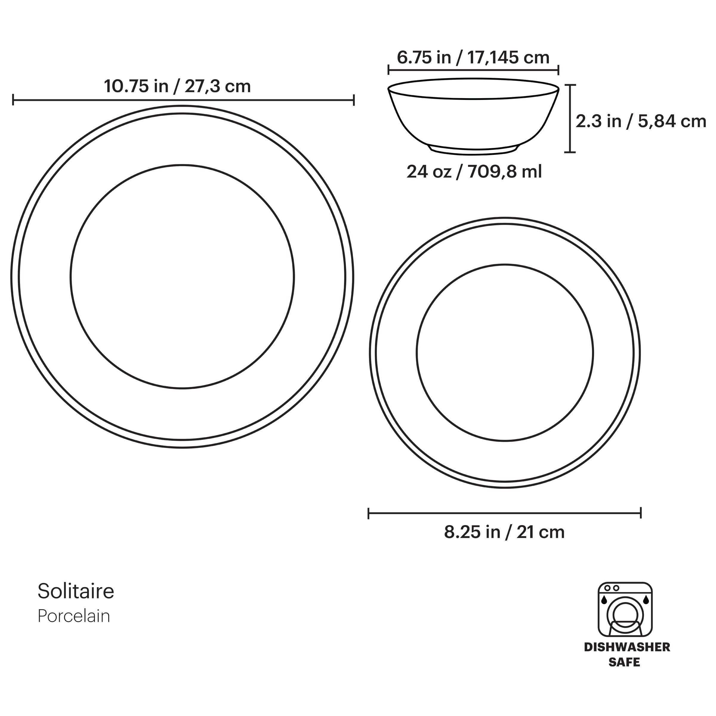 Solitaire 12-Piece Dinnerware Set - Image 2
