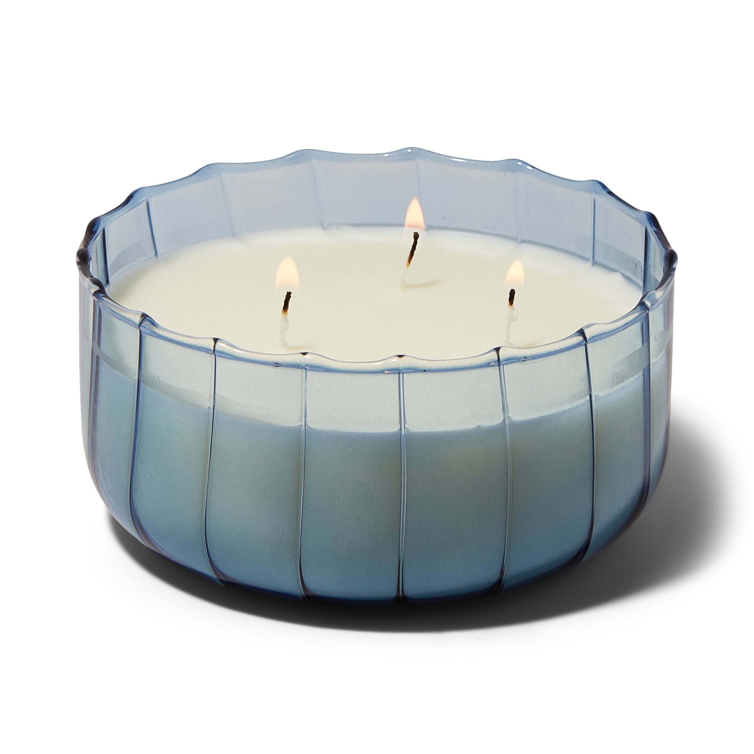 Ripple 12-oz Soy Wax Candle. Peppered Indigo