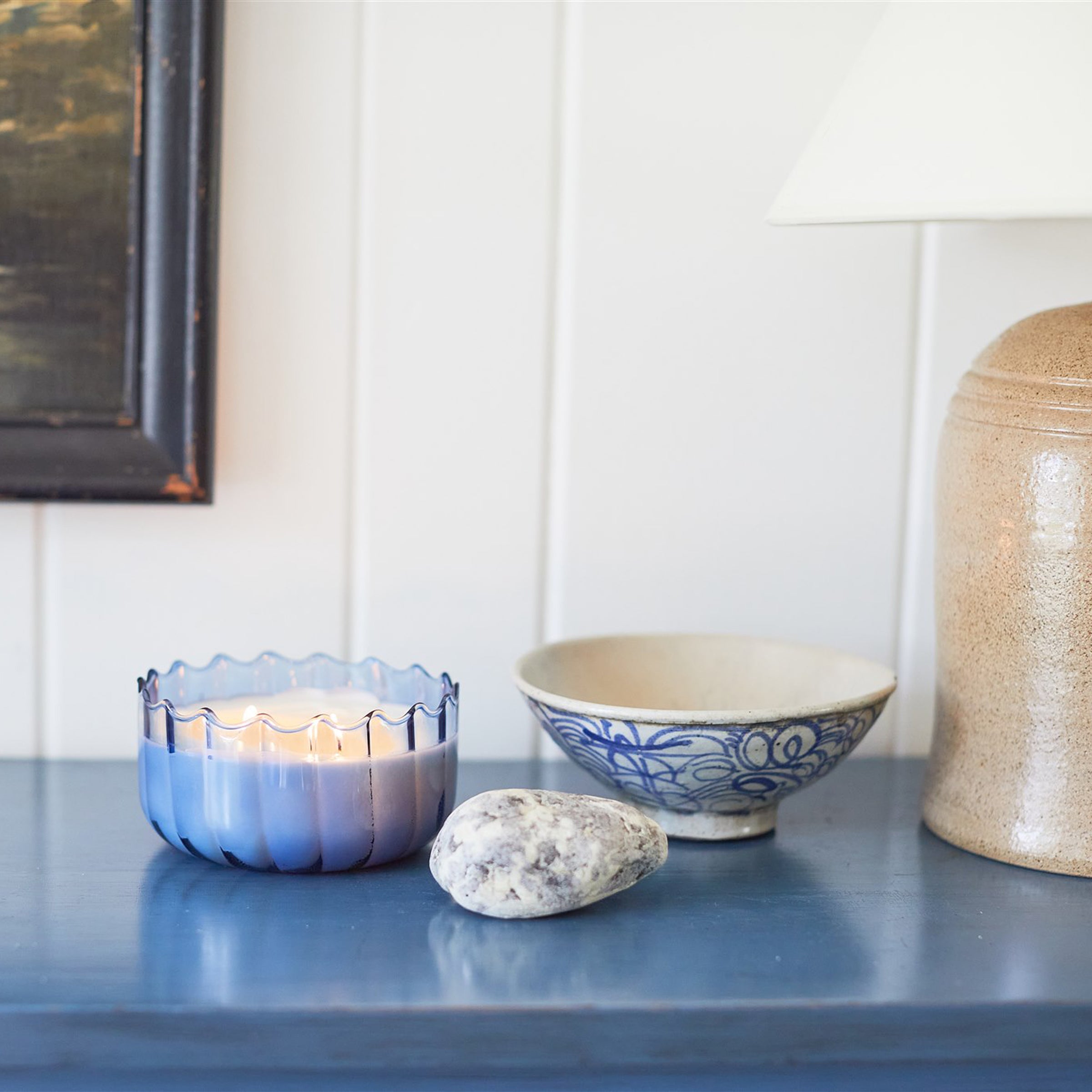 Ripple 12-oz Soy Wax Candle. Peppered Indigo - Image 2