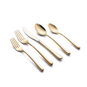 Samantha Gold 20 Piece Flatware Set