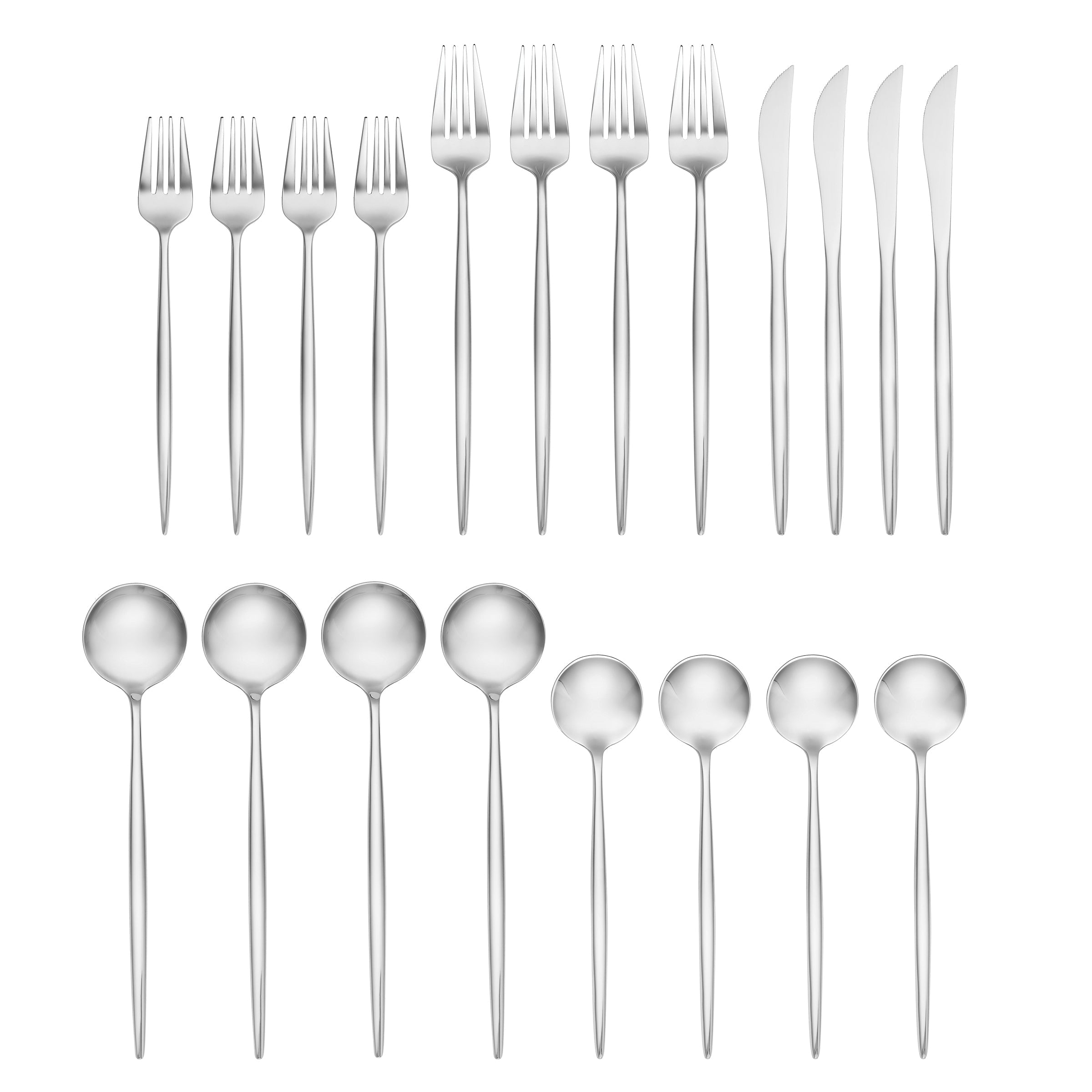 Zephyr Mirror 20 Piece Flatware Set - Image 3