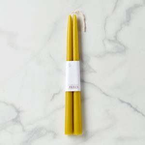 Dipped 12 Taper Candle Pair - Citrine