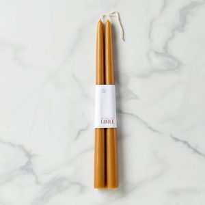 Dipped 12 Taper Candle Pair - Miel