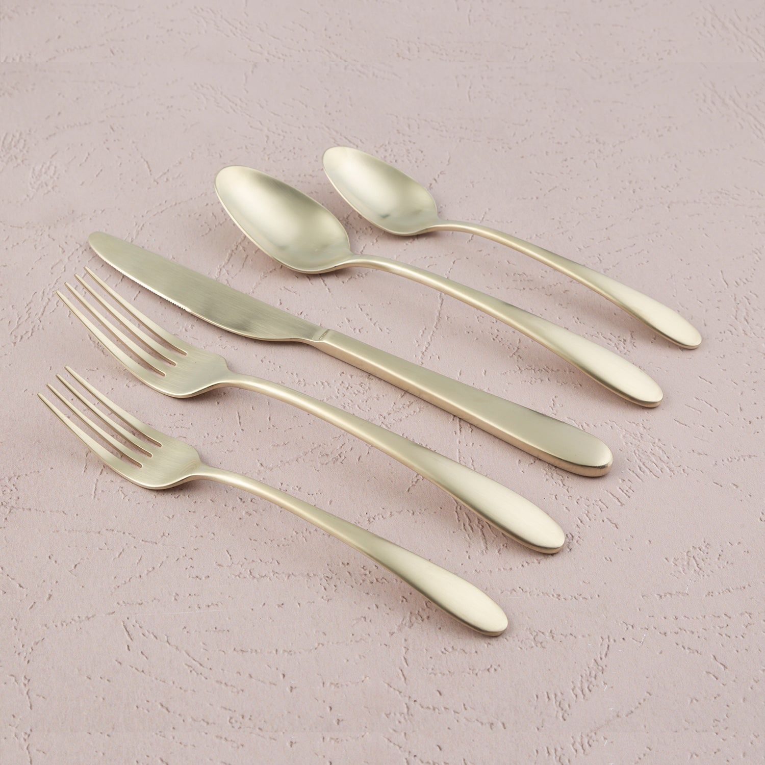 Poet Champagne Satin 20 Piece Flatware Set - Image 6