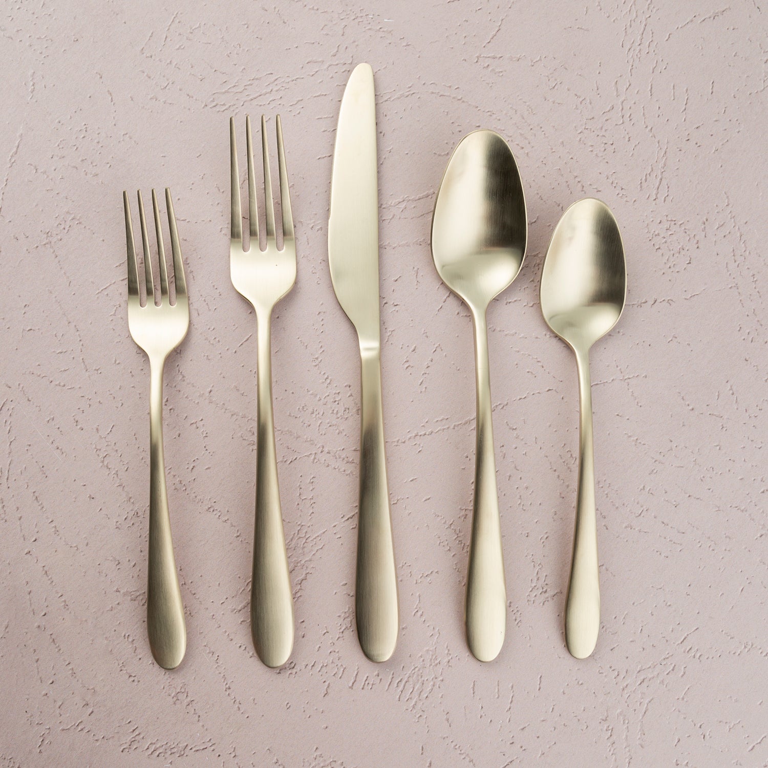 Poet Champagne Satin 20 Piece Flatware Set - Image 2