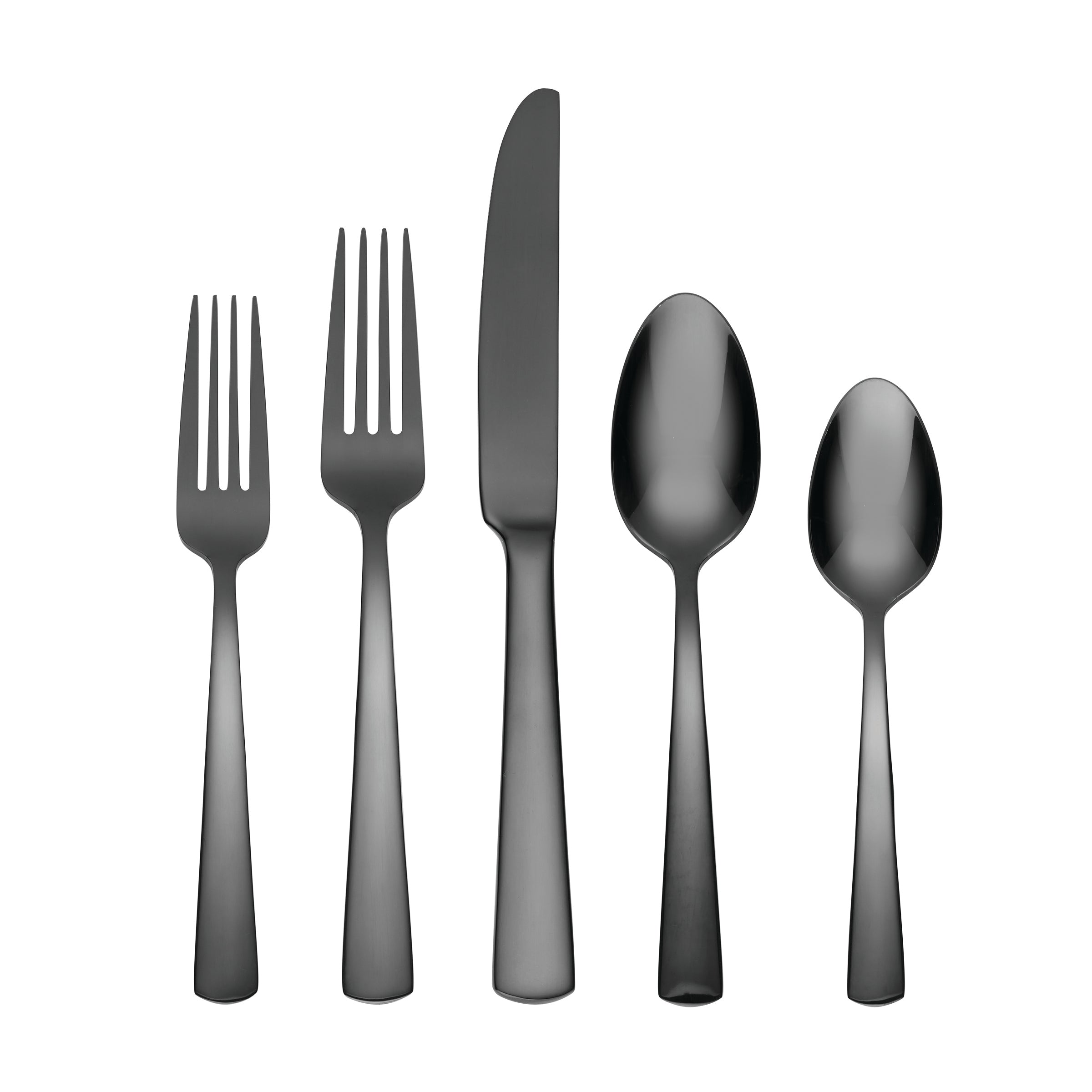 Aptitude Midnight Glossy 20 Piece Flatware Set