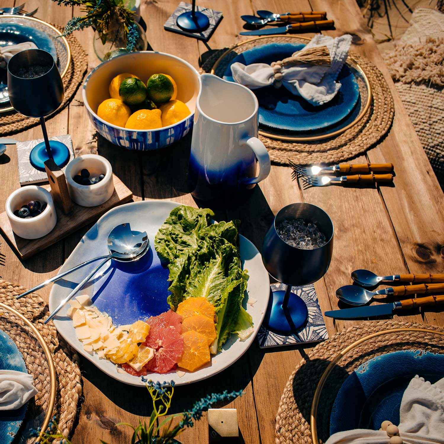 Bamboo Handle 20-Piece Flatware Set - Image 12