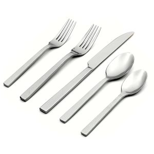 Chefs Table Hammered 45 Piece Flatware Set