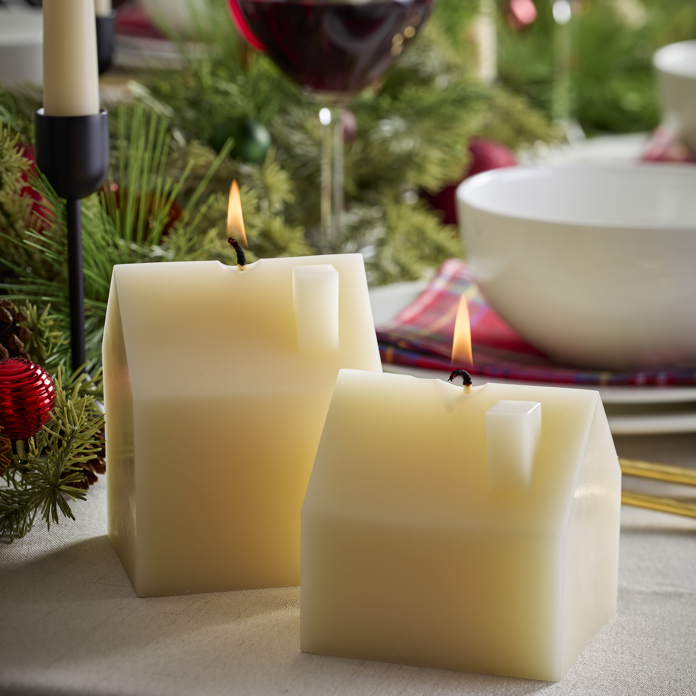 Iconic Small House Candle - Cream - Image 2