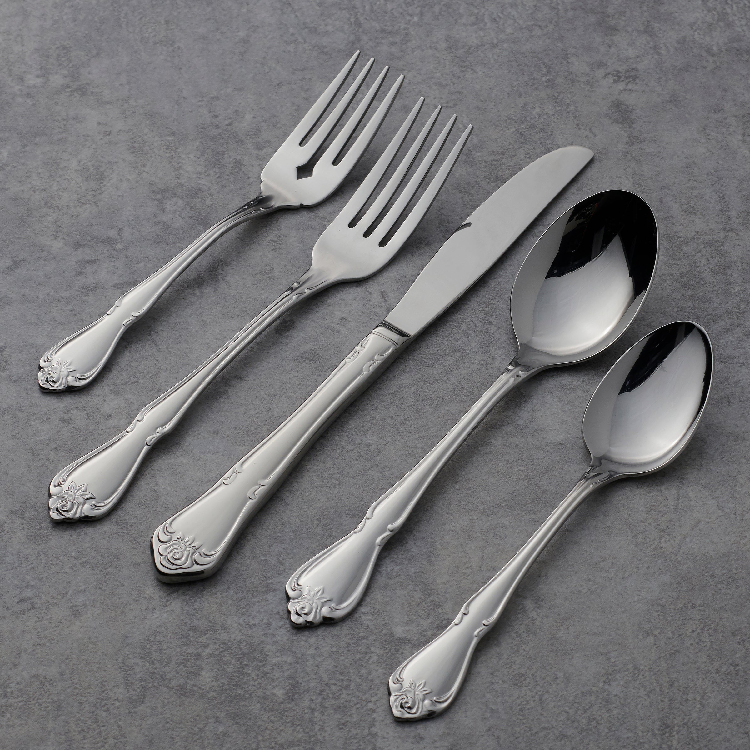 True Rose 20 Piece Flatware Set - Image 4